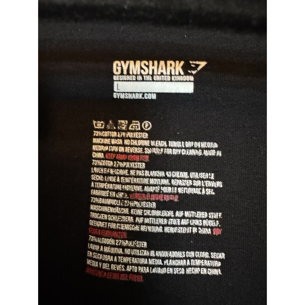 Gymshark Black Zip Up Hoodie Jacket Women’s Large Athletic Fit - Picture 6 of 9
